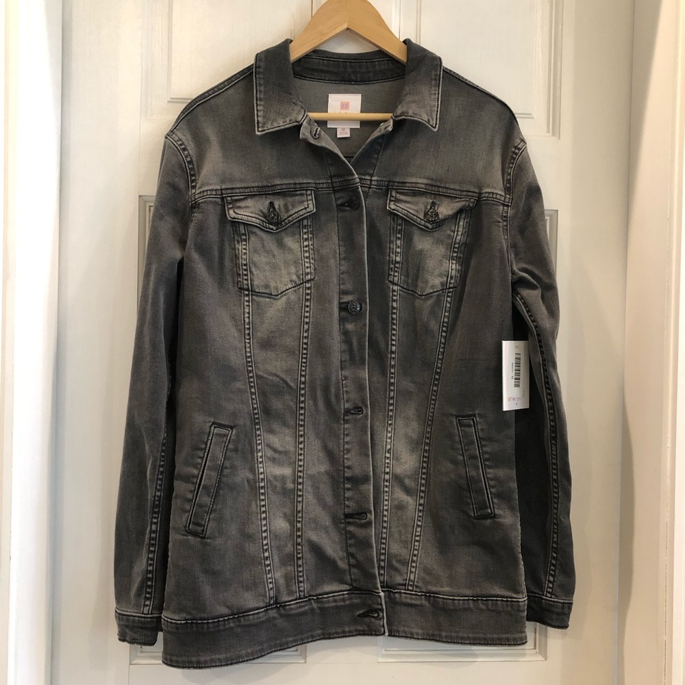 LuLaRoe Jaxon Denim Jacket (M)